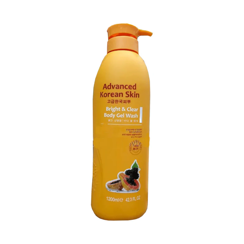 Advanced Korean Bright and Clear Body Gel Wash With Papaya And Mulberry 1200ml